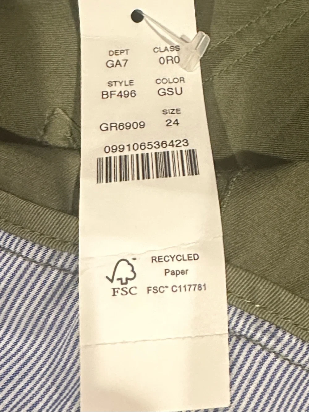 J Crew Patch-Pocket Slim Boyfriend Chino Pant General Surplus Green Size 24